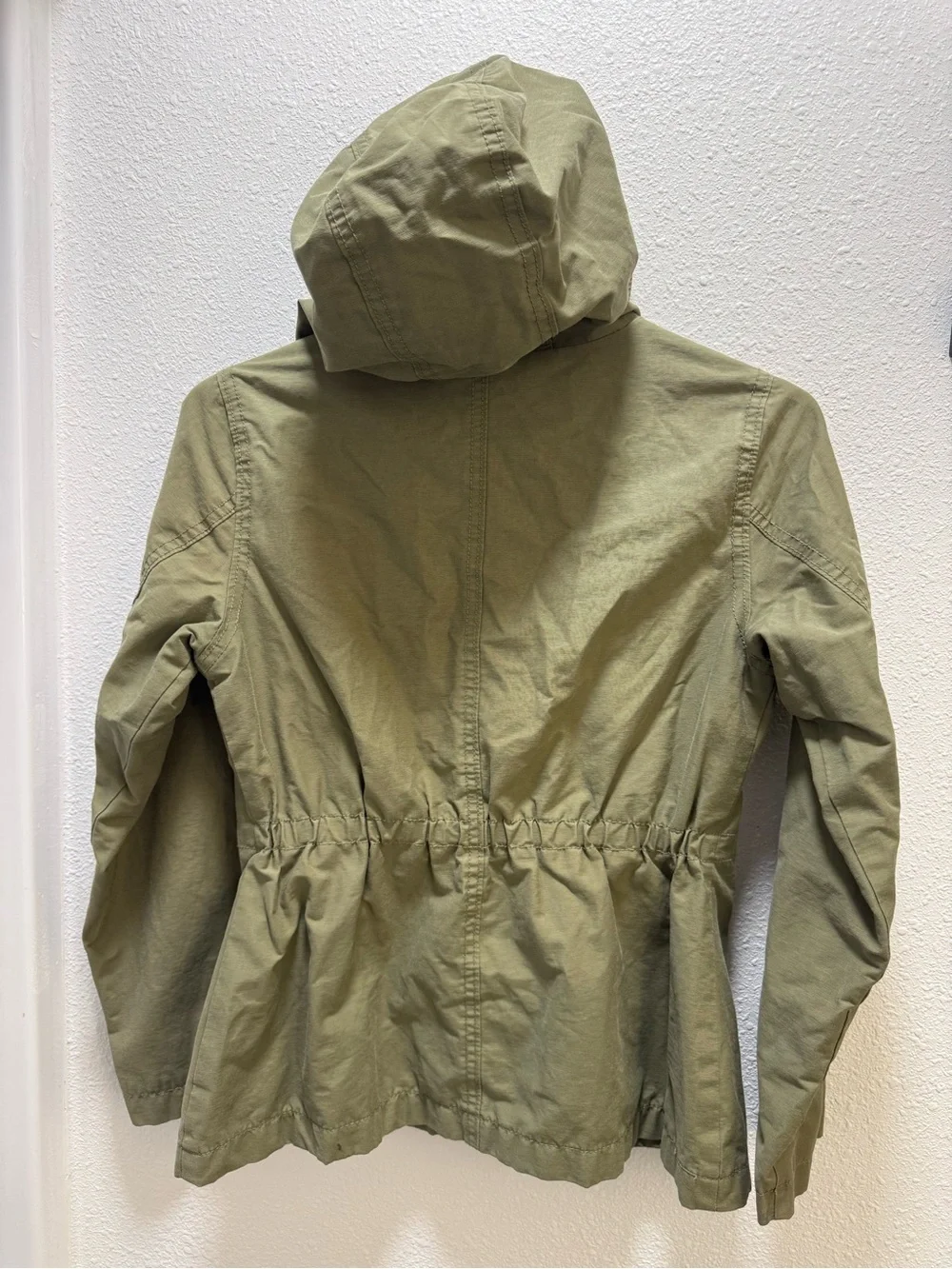 Old Navy Olive Green Hooded Military Utility Jacket Sz XL(14-16)